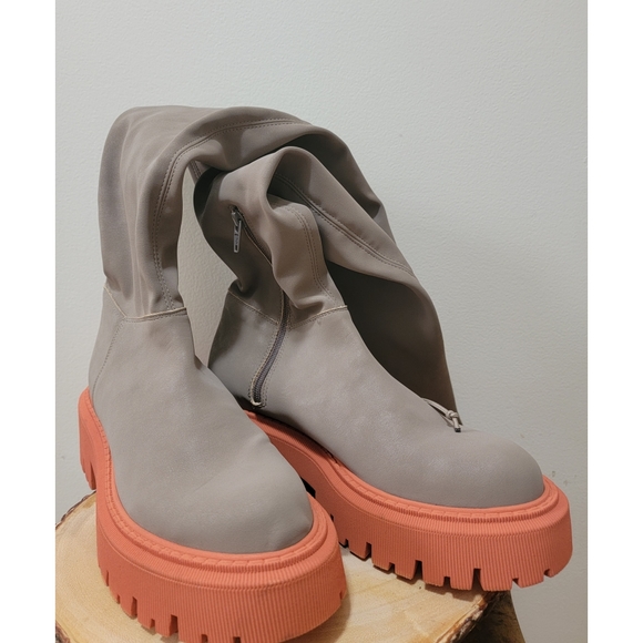 FREE PEOPLE × Chase Second Skin Over-The-Knee Boots Sz/38.5 - Picture 2 of 6